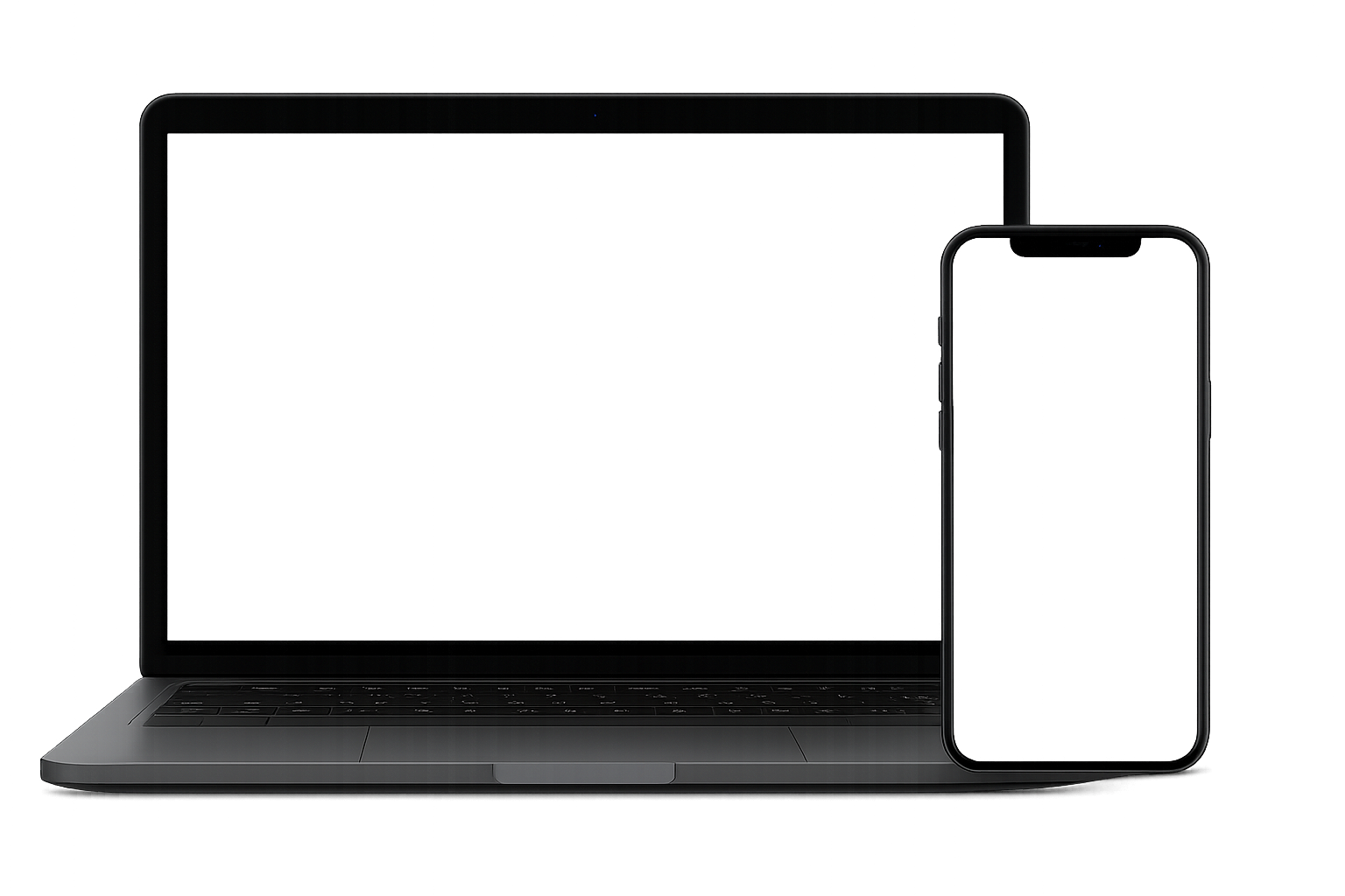 Laptop and phone mockup